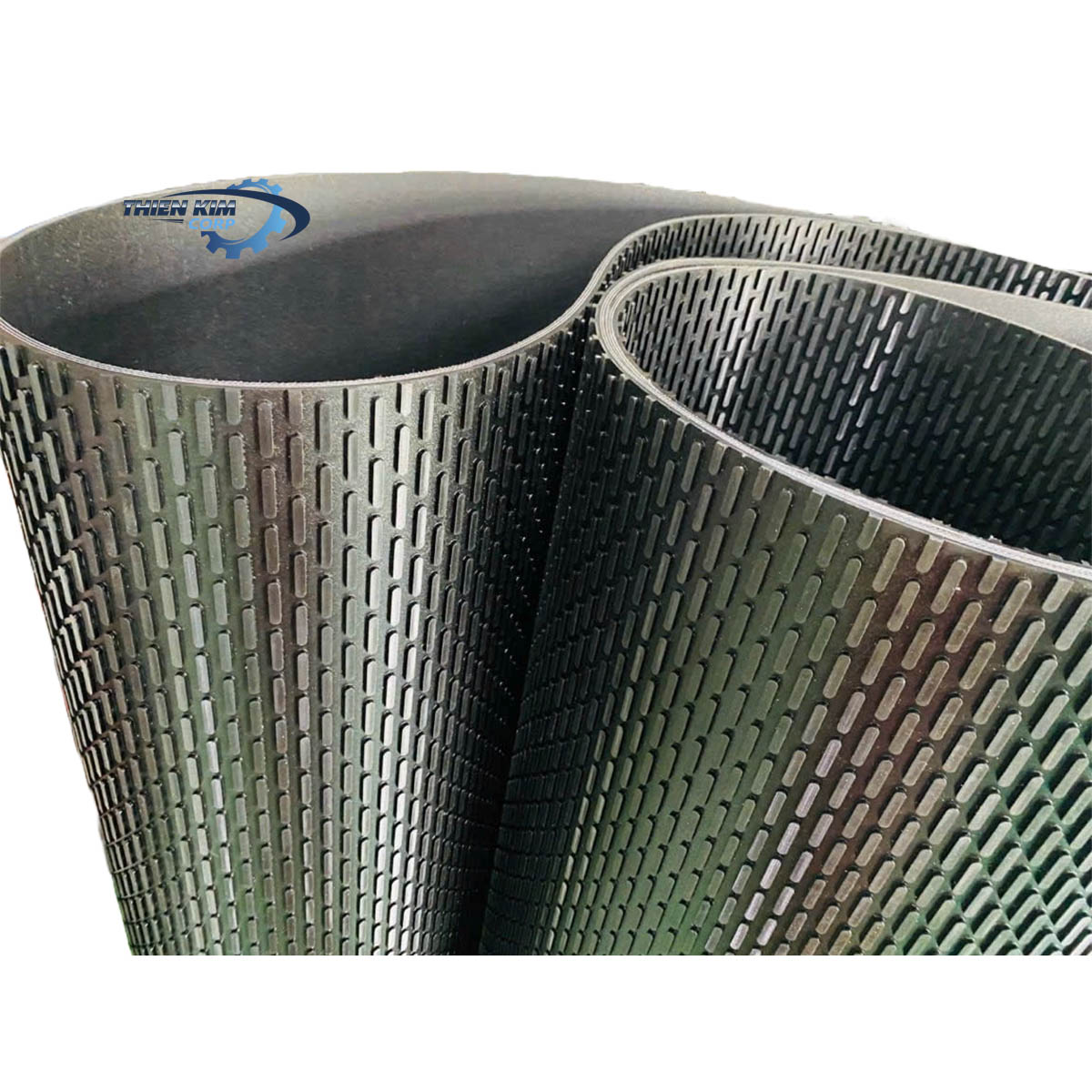 Băng tải hạt dưa màu đen, dày 9mm - 3 lớp bố