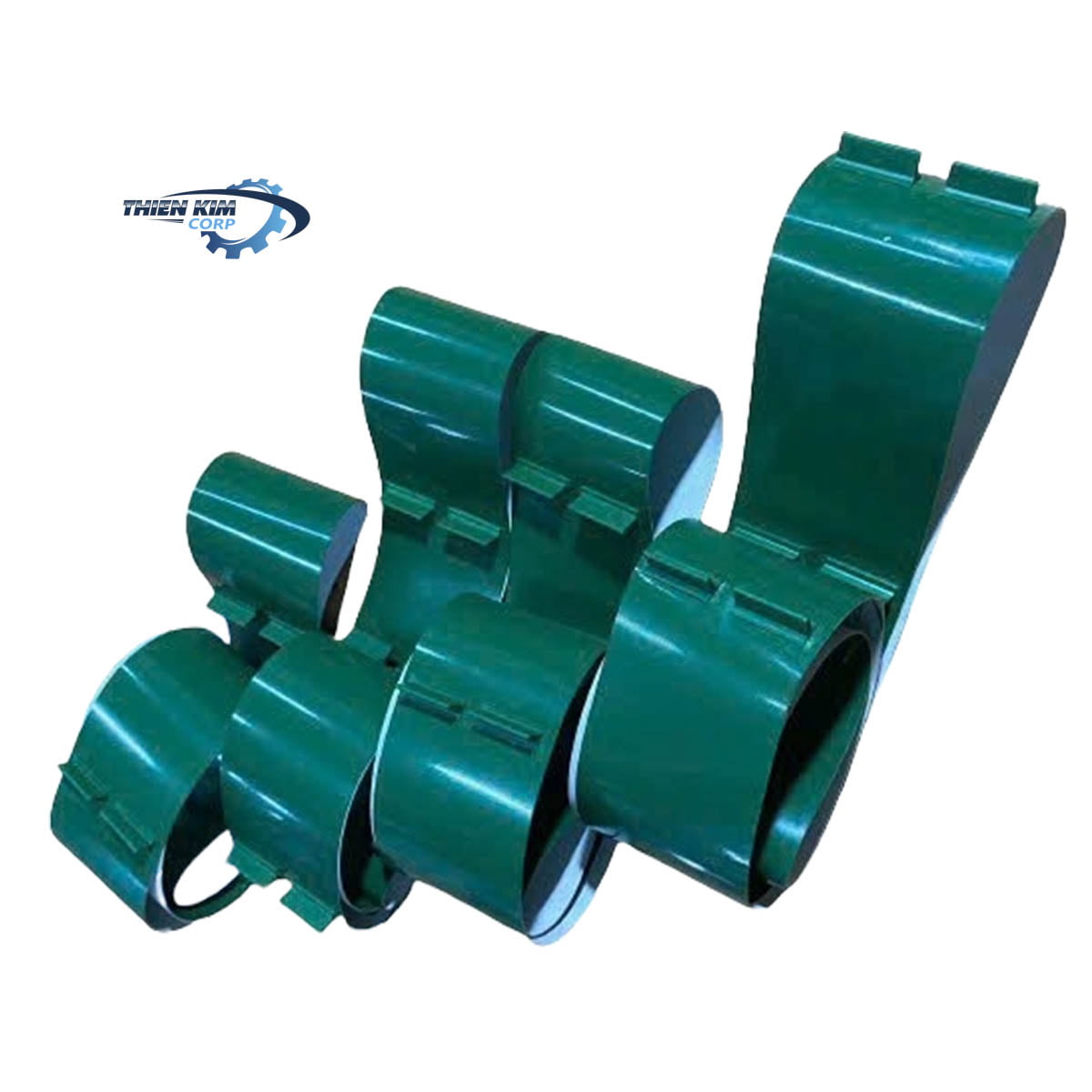 Băng tải PVC dán gờ cao 20mm
