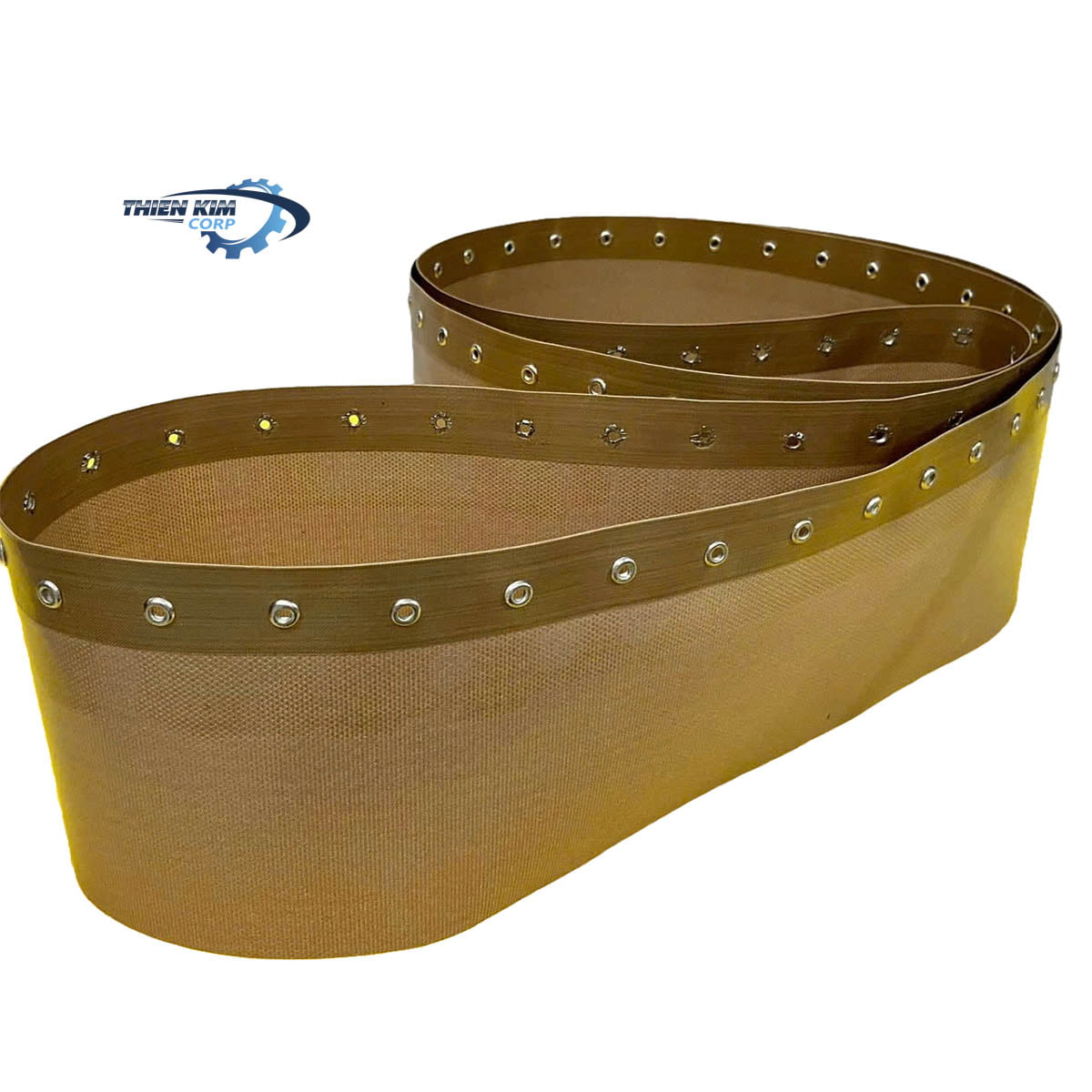 Băng tải teflon chịu nhiệt, đóng khoen