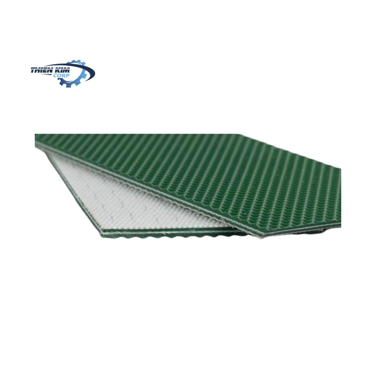 Băng tải PVC xanh caro 3mm